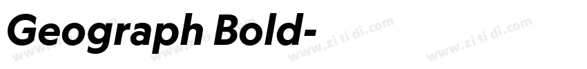 Geograph Bold字体转换 Geograph Bold字体转换